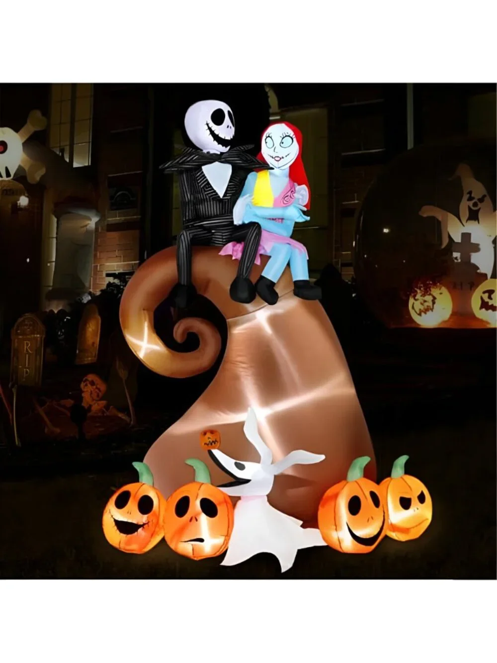 6 Ft Inflatable Halloween Outdoor Yard Decoration - Halloween Hill Skeleton